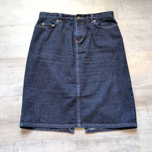 Lauren by Ralph Lauren Blue Knee Length Denim Pencil Skirt. Sz 4